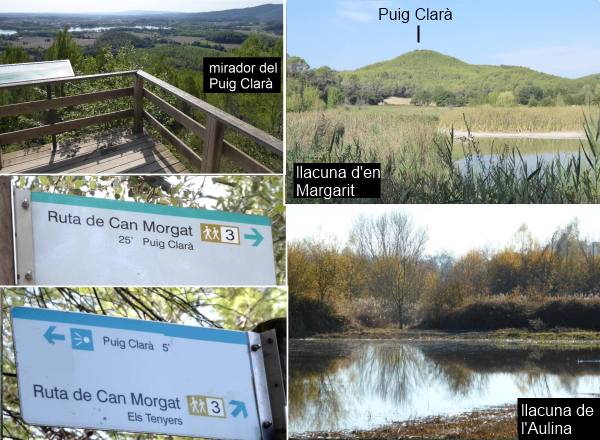 diverses vistes de l'itinerari Puig Clarà